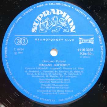 3LP/Doos Giacomo Puccini: Madame Butterfly (3xLP + BOX + BOOKLET)