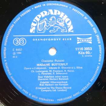 3LP/Doos Giacomo Puccini: Madame Butterfly (3xLP + BOX + BOOKLET)