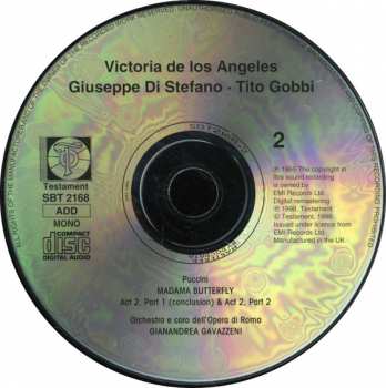 2CD Giuseppe Di Stefano: Madama Butterfly