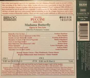 2CD Giacomo Puccini: Madama Butterfly (Original 1904 Version)