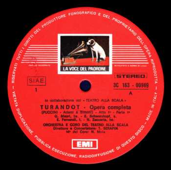 3LP/Doos Giacomo Puccini: Turandot