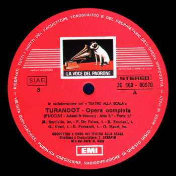 3LP/Doos Giacomo Puccini: Turandot