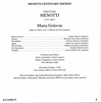 2CD Charles Munch: Maria Golovin / Violin Concerto
