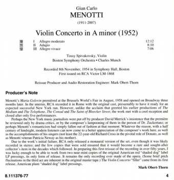 2CD Charles Munch: Maria Golovin / Violin Concerto