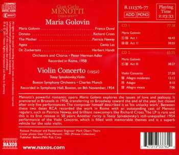 2CD Charles Munch: Maria Golovin / Violin Concerto
