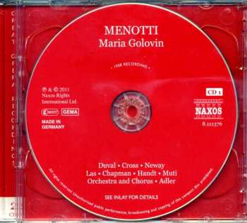 2CD Charles Munch: Maria Golovin / Violin Concerto
