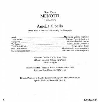 2CD Orchestra Del Teatro Alla Scala: The Consul / Amelia Al Ballo