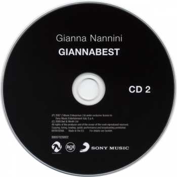 2CD Gianna Nannini: GiannaBest