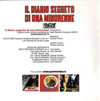 CD Gianni Marchetti: Il Diario Segreto Di Una Minorenne (Original Motion Picture Soundtrack) LTD