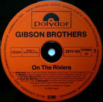 LP Gibson Brothers: On The Riviera