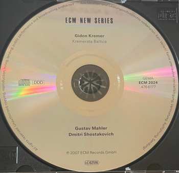 CD Dmitri Shostakovich: Gustav Mahler / Dmitri Shostakovich