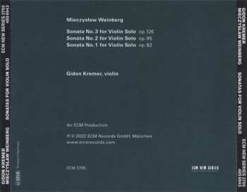 CD Mieczysław Weinberg: Sonatas For Violin Solo