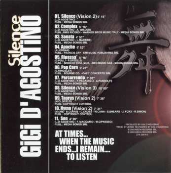 CD Gigi D'Agostino: Silence E.P. Underconstruction 1