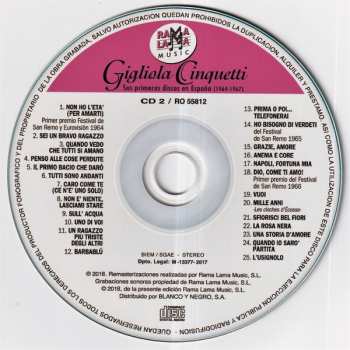 2CD Gigliola Cinquetti: Sus Primeros Discos En España (1964-1967) 