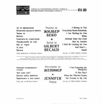 LP Gilbert Bécaud: Рецитал На Фестивала Златният Орфей '71