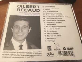 CD Gilbert Bécaud: Une Histoire D'amour Avec Le Québec 