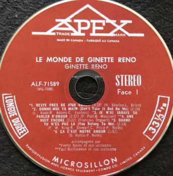 CD Ginette Reno: Le Monde De Ginette Reno