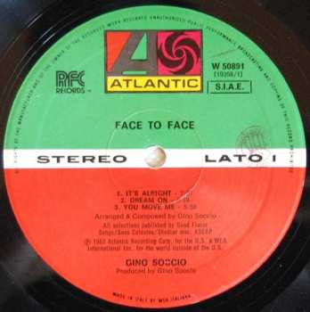 LP Gino Soccio: Face To Face