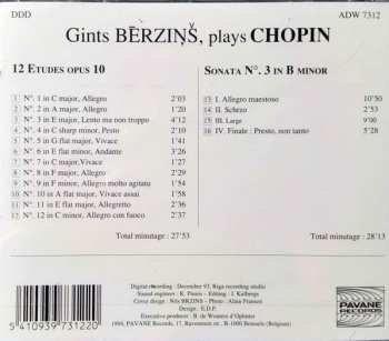 CD Frédéric Chopin: Ģints Bērziņš Plays Chopin