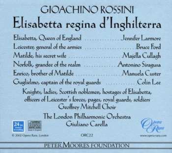 Album The London Philharmonic Orchestra:  Elisabetta regina d’Inghilterra