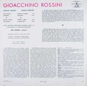 LP Gioacchino Rossini: Jerzy Semkow Conducts Rossini Overtures