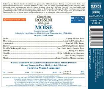 3CD Gioacchino Rossini: Moïse