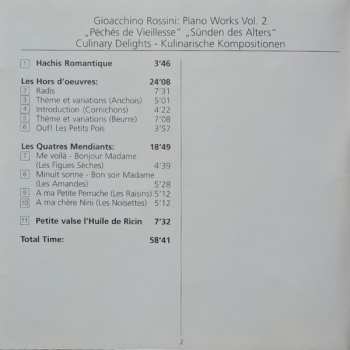 CD Gioacchino Rossini: Piano Works Vol.2 "Péchés de Vieillesse" = "Sünden des Alters" / Culinary Delights