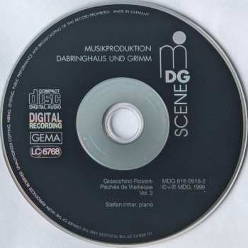 CD Gioacchino Rossini: Piano Works Vol.2 "Péchés de Vieillesse" = "Sünden des Alters" / Culinary Delights
