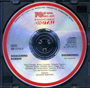 2CD Gioacchino Rossini: Sigismondo