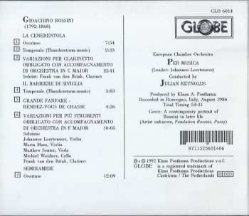 CD Gioacchino Rossini: Variations For Clarinet And Orchestra / La Cenerentola / Semiramide / Variations For Obbligato Instruments And Orchestra / Grande Fanfare / Il Barbiere di Siviglia