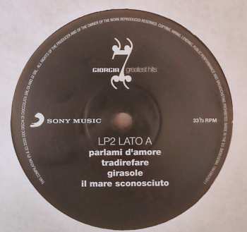 2LP Giorgia: Greatest Hits (Le Cose Non Vanno Mai Come Credi) LTD
