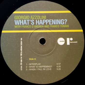 LP Giorgio Azzolini: What's Happening?