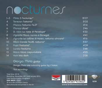 CD Giorgio Mirto:  Nocturnes For Guitar