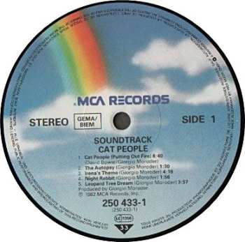 LP Giorgio Moroder: Cat People (Original Soundtrack)