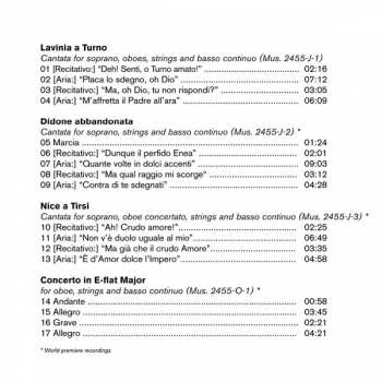 CD Giovanni Alberto Ristori: Cantatas For Soprano; Oboe Concerto