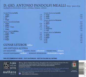 CD Ars Antiqua Austria: Sonate À Violino Solo, Opera Terza