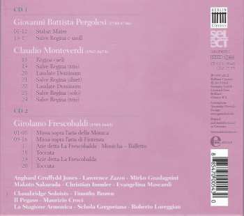 2CD Claudio Monteverdi: Pergolesi: Stabat Mater, Sacred Baroque Music By Pergolesi, Monteverdi & Frescobaldi