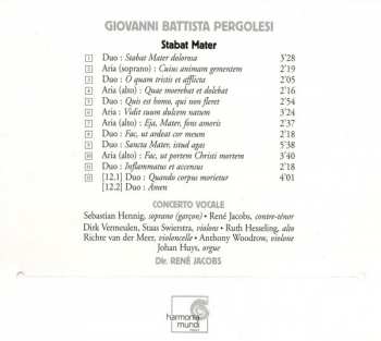 CD Giovanni Battista Pergolesi: Stabat Mater