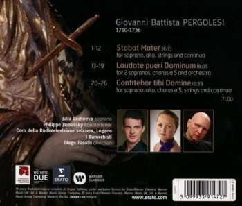 CD Giovanni Battista Pergolesi: Stabat Mater - Laudate Pueri - Confitebor
