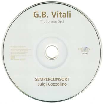 CD Giovanni Battista Vitali: Trio Sonatas Op. 2