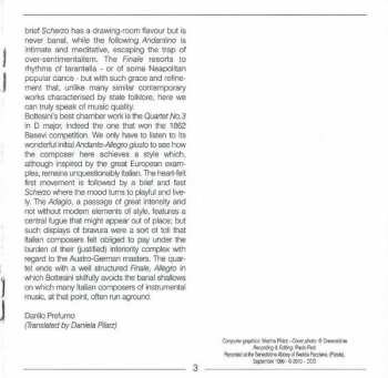 CD Giovanni Bottesini: Three String Quartets