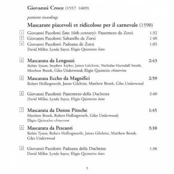 CD I Fagiolini: Carnevale Veneziano - The Comic Faces Of Giovanni Croce