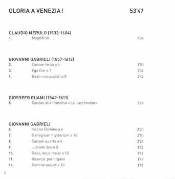 CD Giovanni Gabrieli: Gloria A Venezia!
