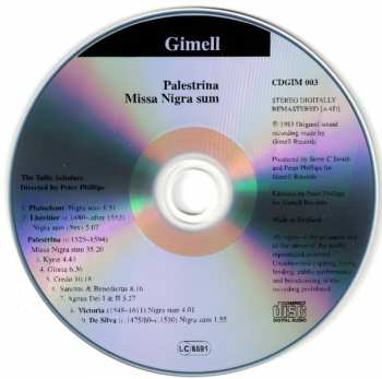 CD Giovanni Pierluigi da Palestrina: Palestrina Masses: Missa Nigra Sum