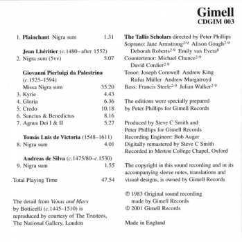 CD Giovanni Pierluigi da Palestrina: Palestrina Masses: Missa Nigra Sum