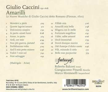 CD Giulio Caccini: Amarilli - Le Nuove Musiche 1601