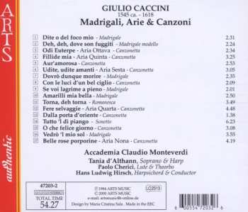 CD Giulio Caccini: Madrigali, Arie & Canzoni