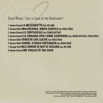2CD/DVD Giuni Russo: Jazz A Casa di Ida Rubinstein 