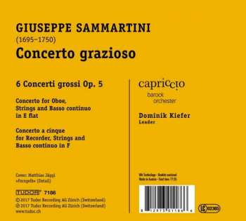 CD Giuseppe Sammartini: Concerto Grazioso (6 Concerti Grossi Op. 5 / 2 Concerti Per Flauto & Oboe)
