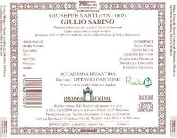 2CD/Doos Sonia Prina: Giulio Sabino